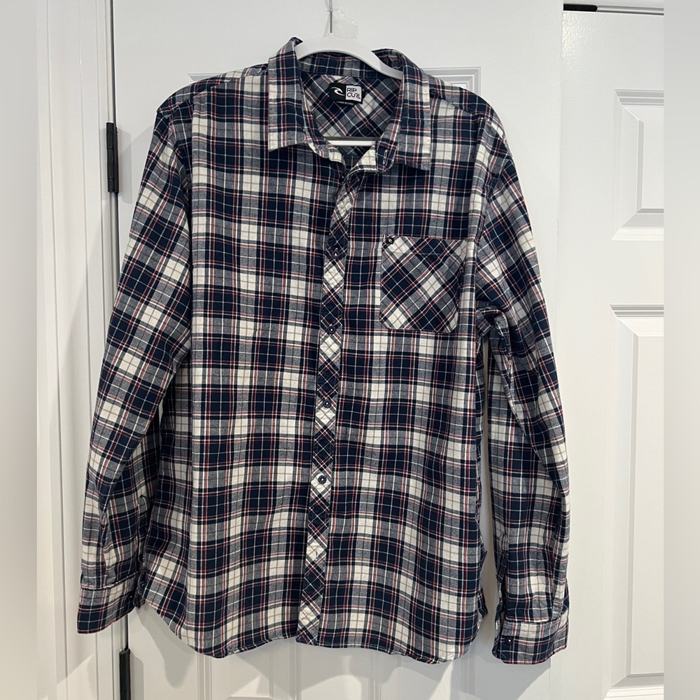 Rip Curl Men's Plaid Button Down Shirt